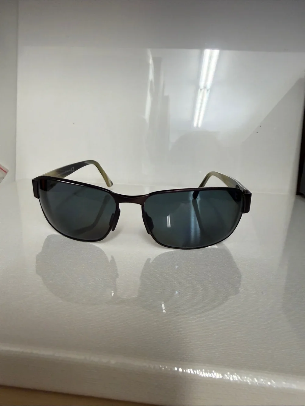 Maui Jim Black Coral Dark Brown Frame Sunglasses, need your lenses